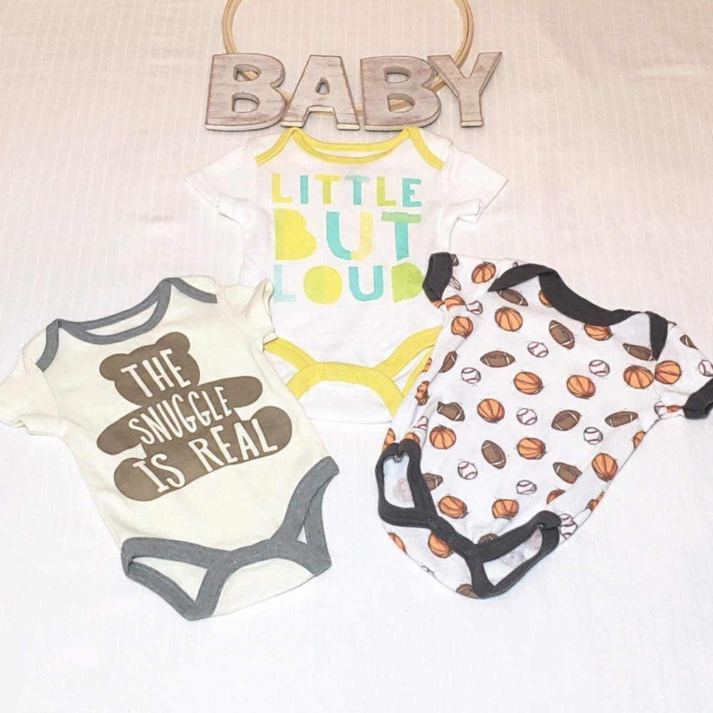 Swiggles Bundle of 3 Baby Onesies